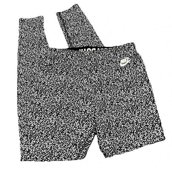 Nike Black/White Leggings Women’s Small - Picture 2 of 6